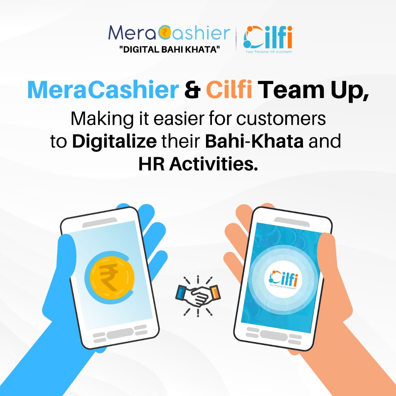 Cilfi' HRMS App Partners with 'MeraCashier' Digital Bahi Khata App